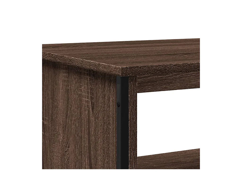 Tavolino da caffè in rovere marrone 75x51x40 cm in legno ingegnerizzato