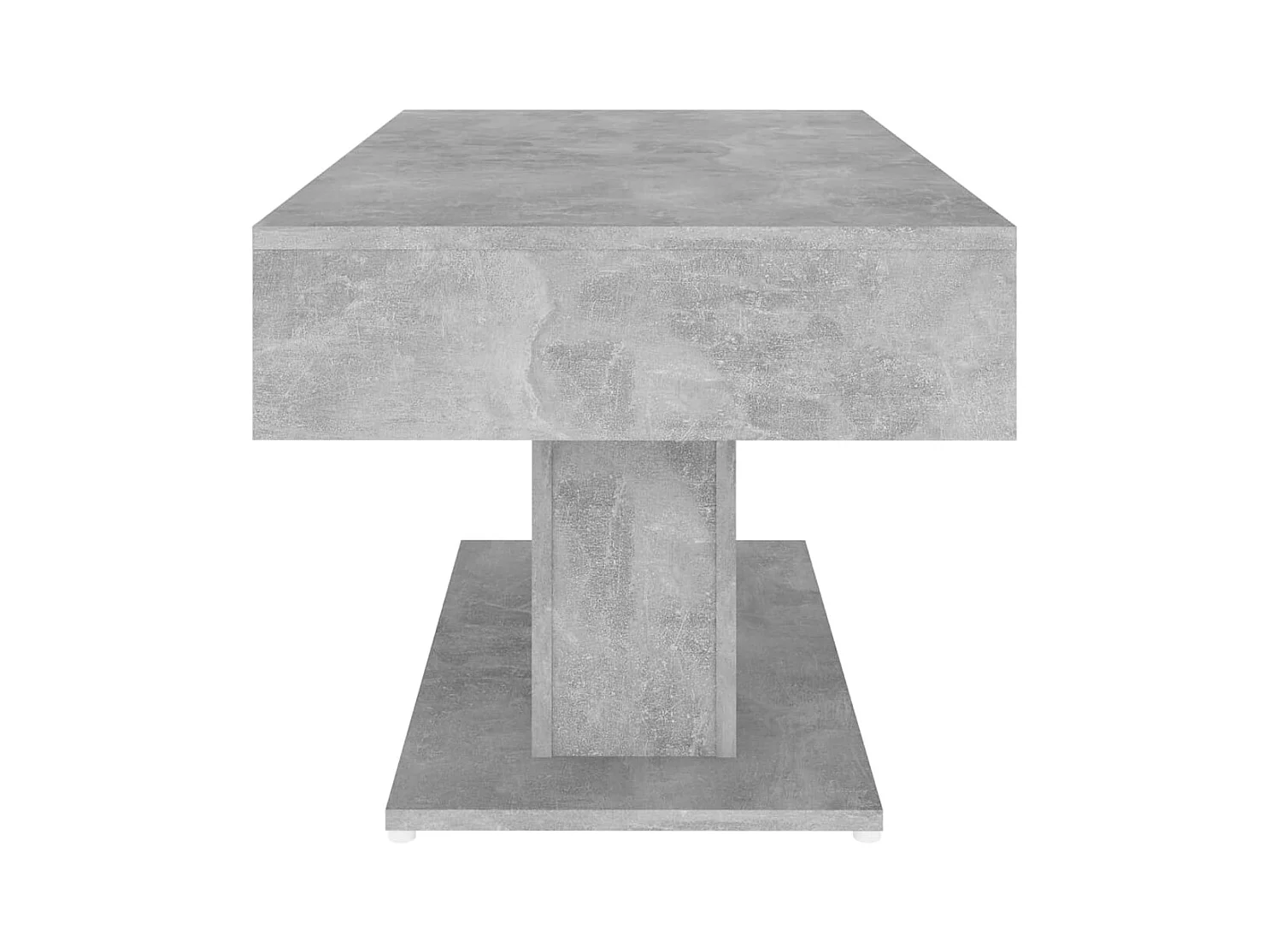 Betongrijze salontafel 96x50x45 cm bewerkt hout