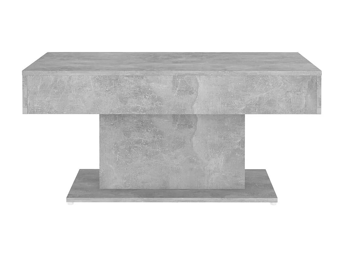 Table basse gris béton 96x50x45 cm bois d'ingénierie