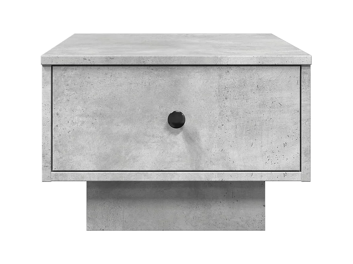 Mesa de centro gris hormigón 60x45x31 cm madera de ingeniería
