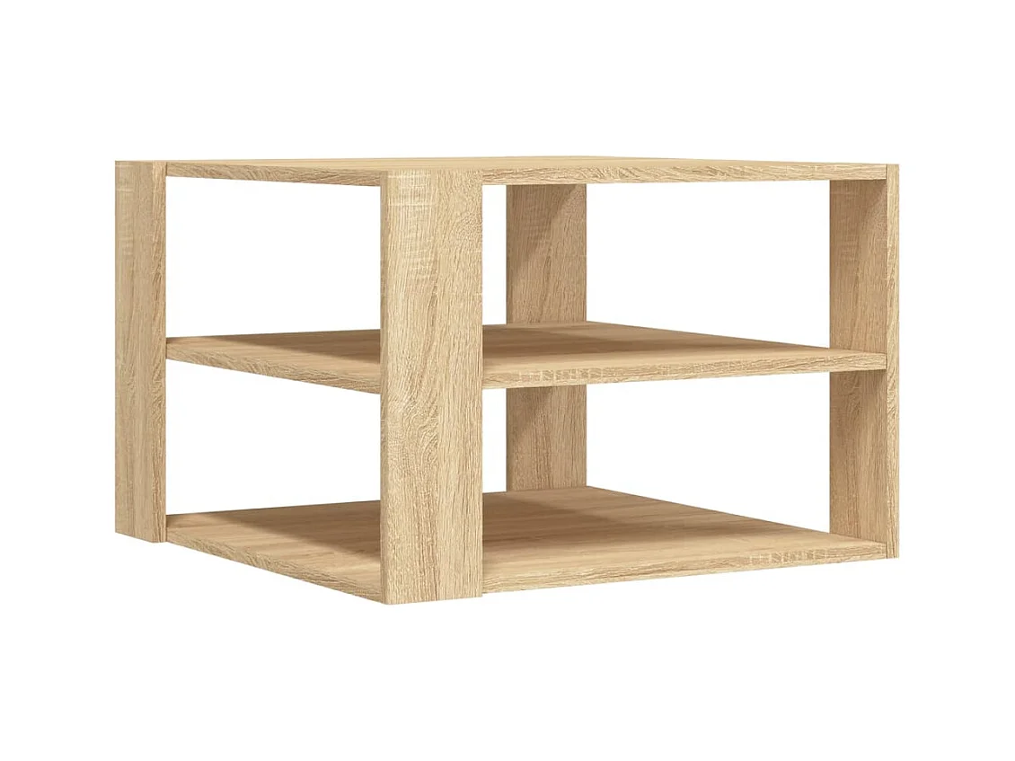 Table basse chêne sonoma 59,5x59,5x40 cm bois d'ingénierie