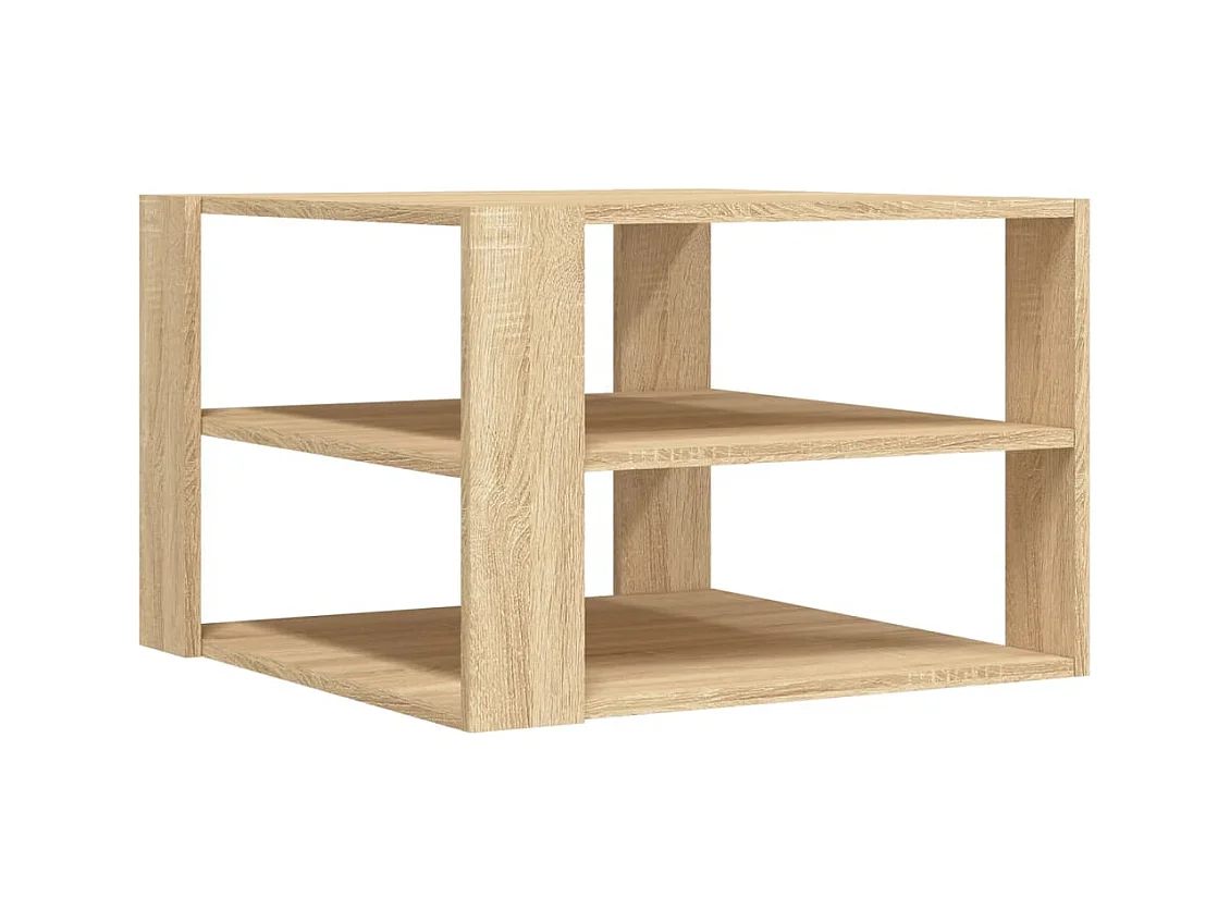 Table basse chêne sonoma 59,5x59,5x40 cm bois d'ingénierie