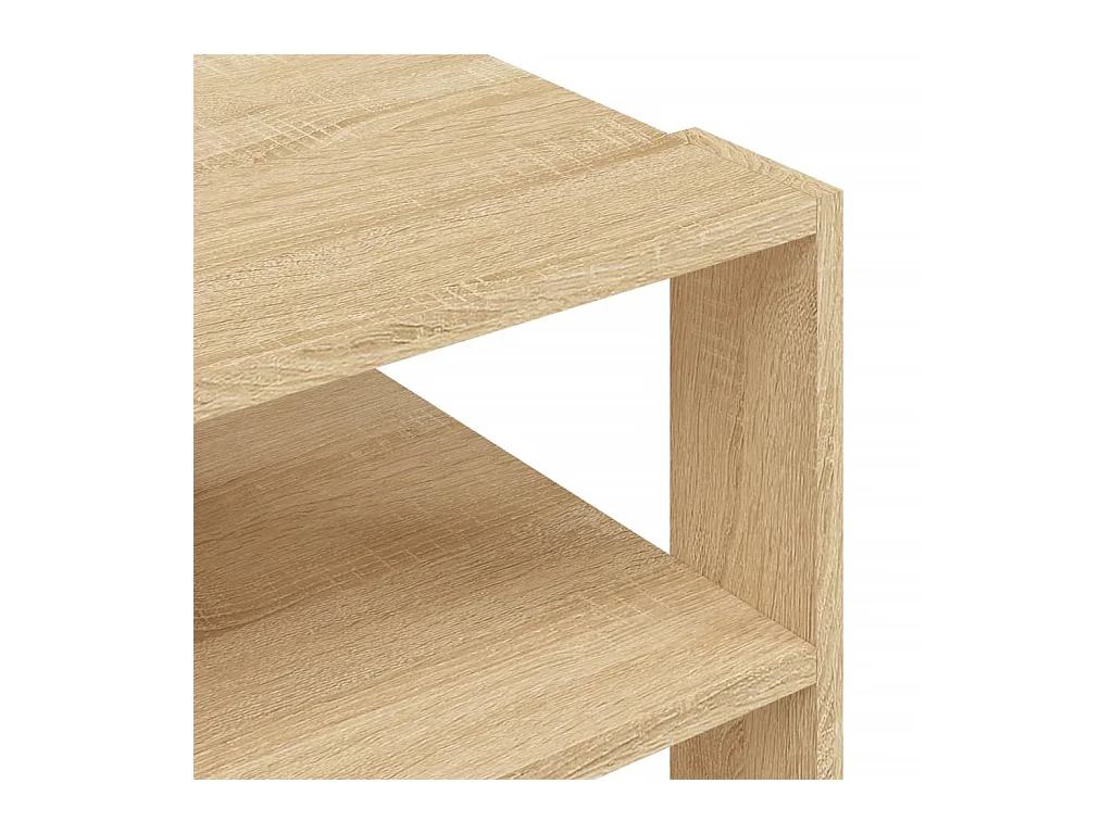 Table basse chêne sonoma 59,5x59,5x40 cm bois d'ingénierie