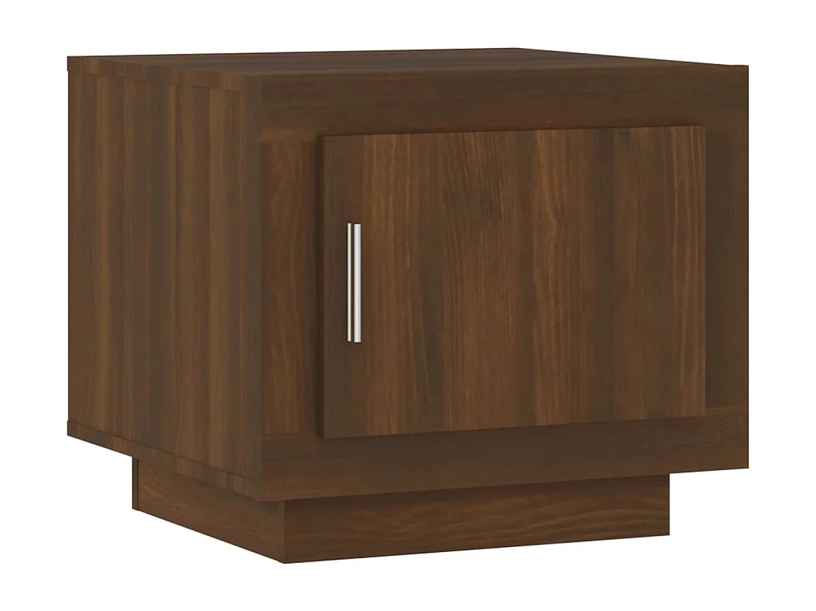 Table basse chêne marron 51x50x45 cm bois d'ingénierie