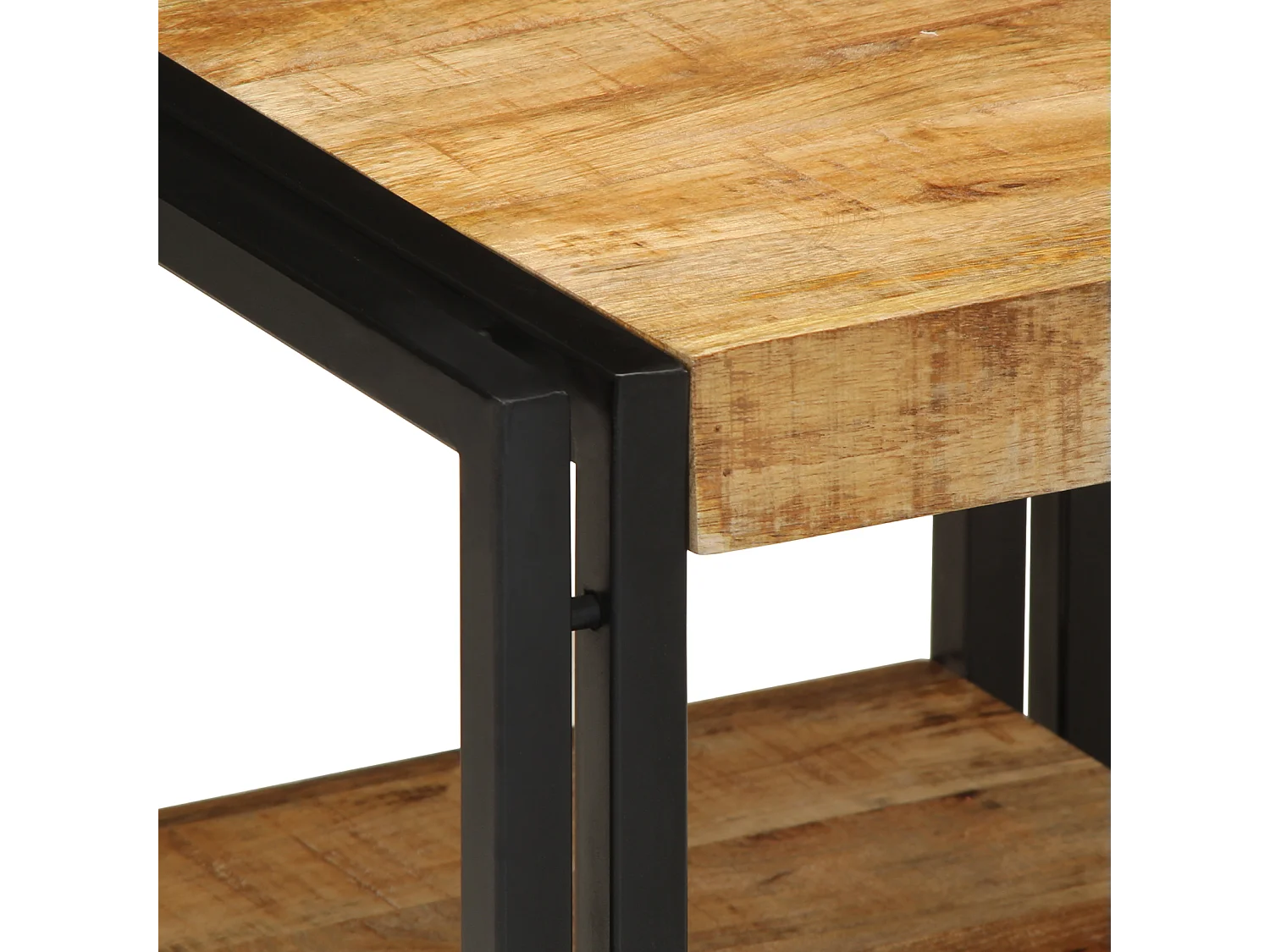 Table basse 40x50x38 cm en bois de manguier massif