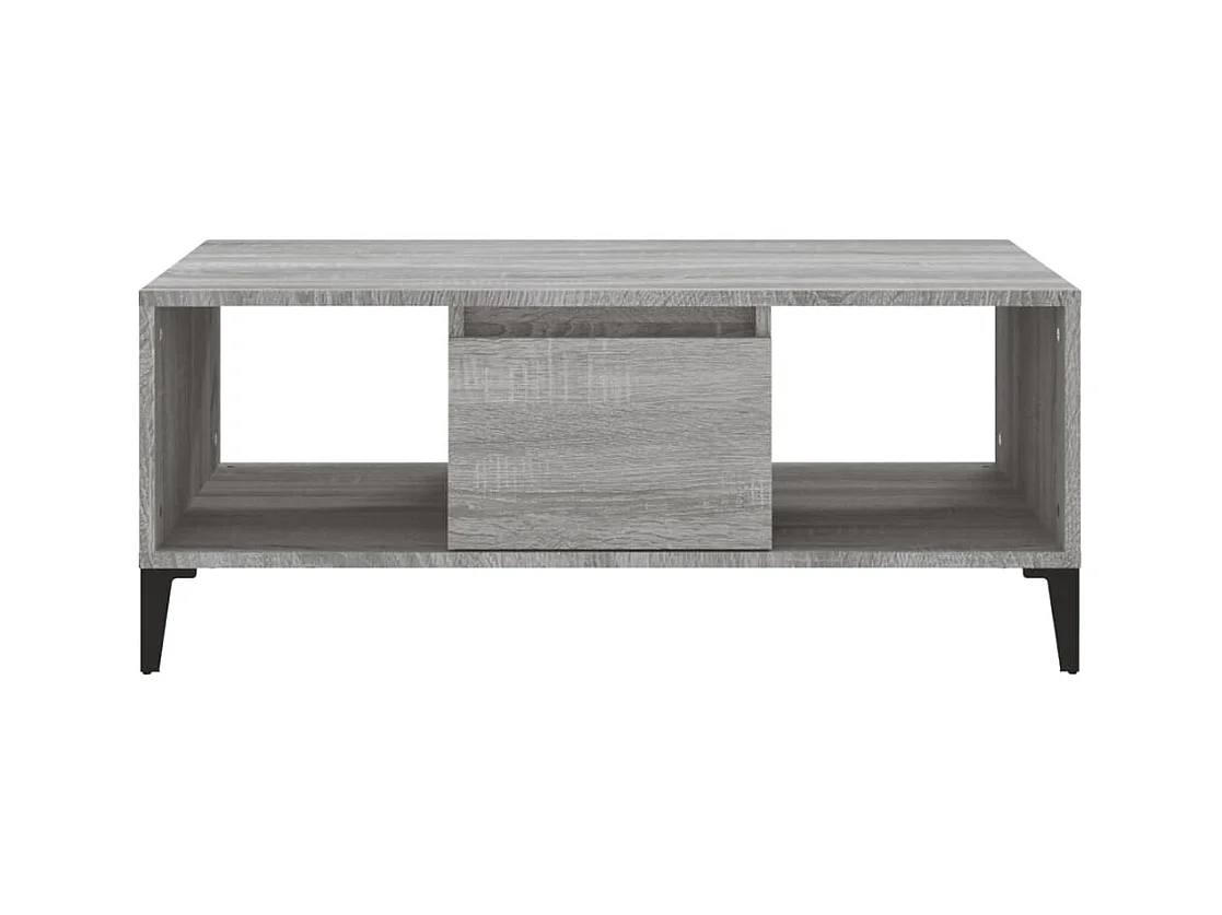 Sonoma salontafel grijs 90x50x36,5 cm Technisch hout