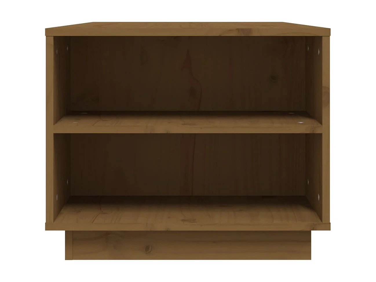 Mesa de centro marrón miel 90x49x40,5 cm Madera maciza de pino