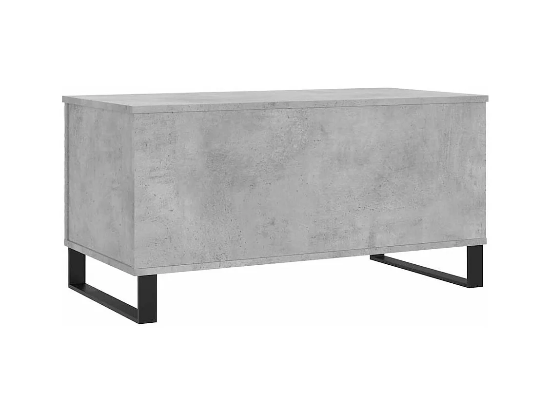 Table basse Gris béton 90x44,5x45 cm Bois d'ingénierie