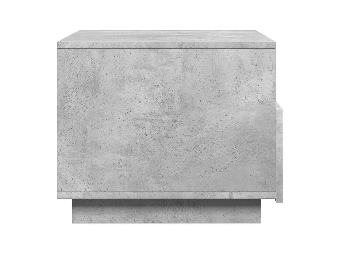 Salontafel met ledverlichting, betongrijs, 50x49x40 cm