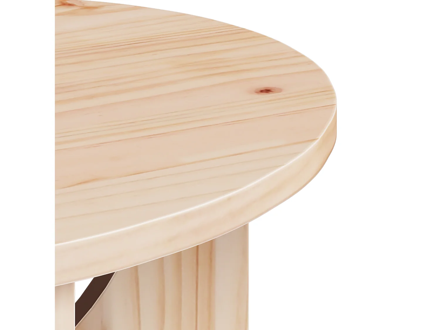 Table basse Naturel 50 x 50 x 35 cm Bois de pin massif