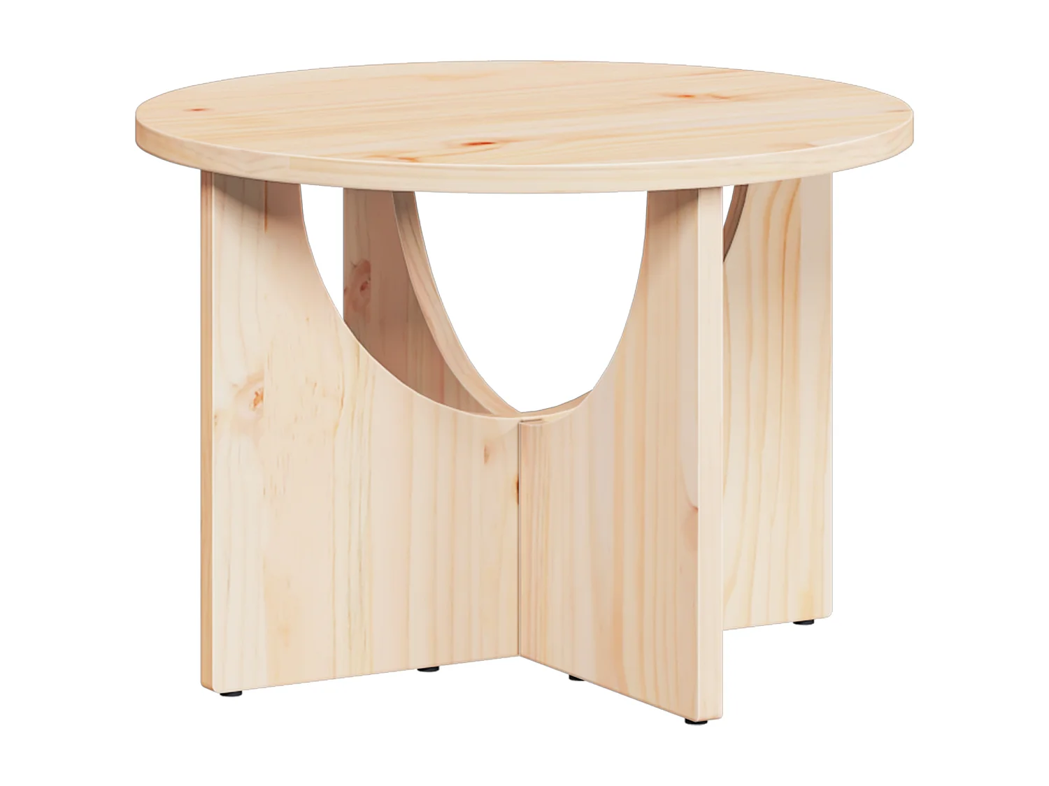 Table basse Naturel 50 x 50 x 35 cm Bois de pin massif