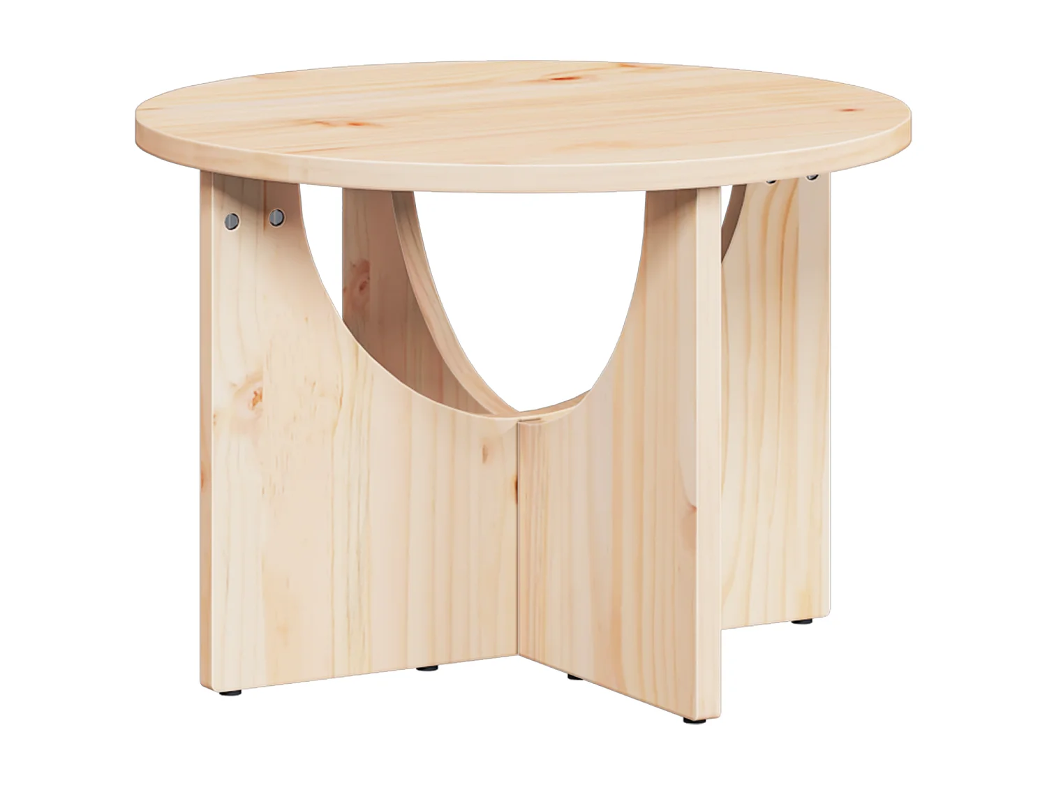 Table basse Naturel 50 x 50 x 35 cm Bois de pin massif