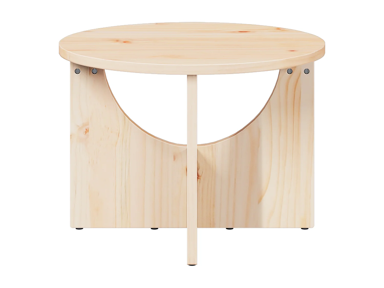 Table basse Naturel 50 x 50 x 35 cm Bois de pin massif
