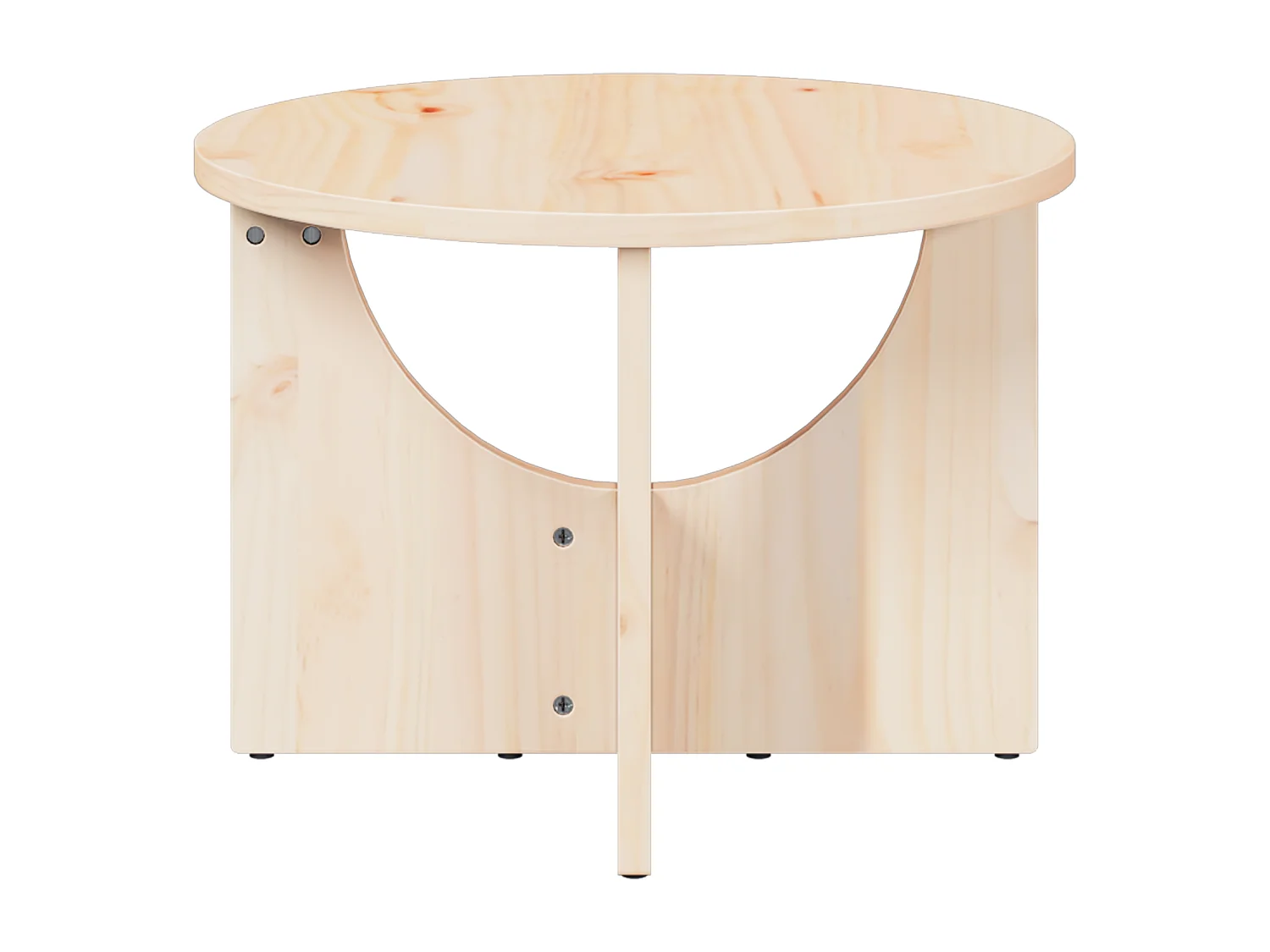 Table basse Naturel 50 x 50 x 35 cm Bois de pin massif