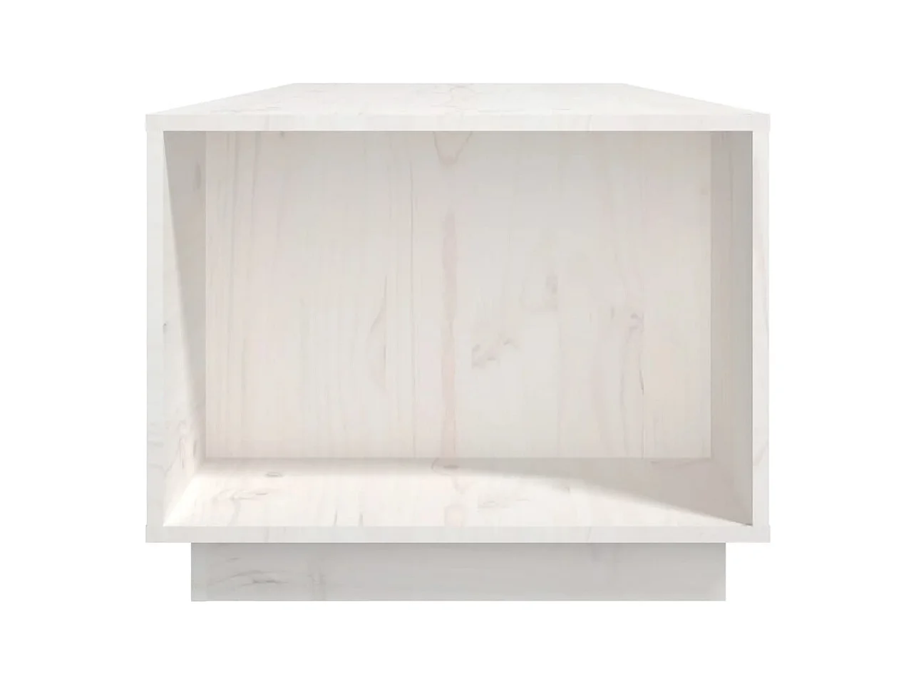 Table basse Blanc 110x50x40 cm Bois massif de pin