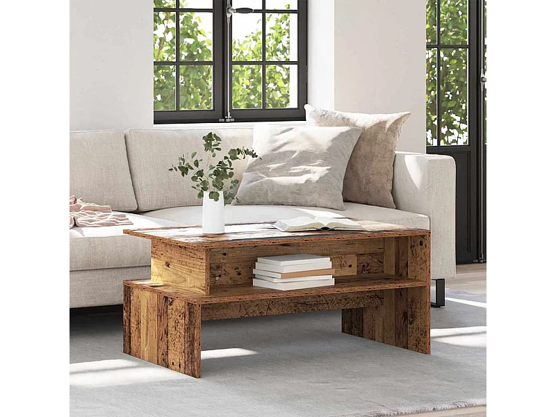 Table basse Vieux bois 90 x 55 x 42.5 cm Bois d'ingénierie
