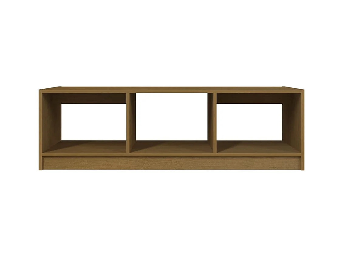 Honingbruine salontafel 110x50x34 cm massief grenenhout