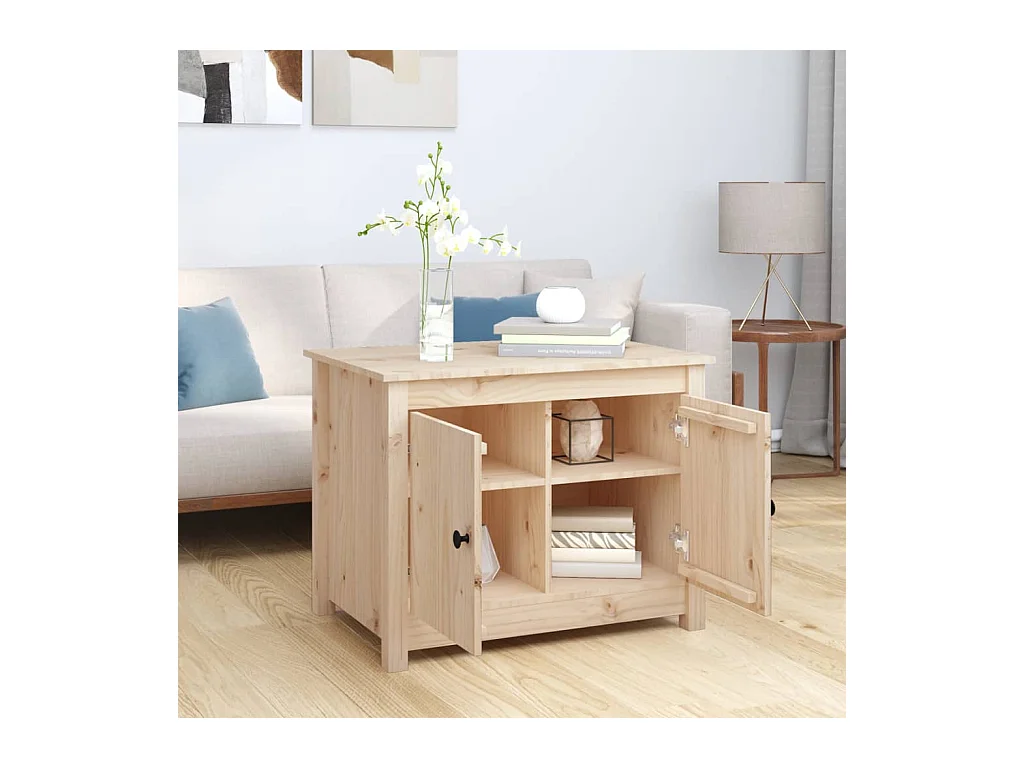 Salontafel 71x49x55 cm Massief grenenhout