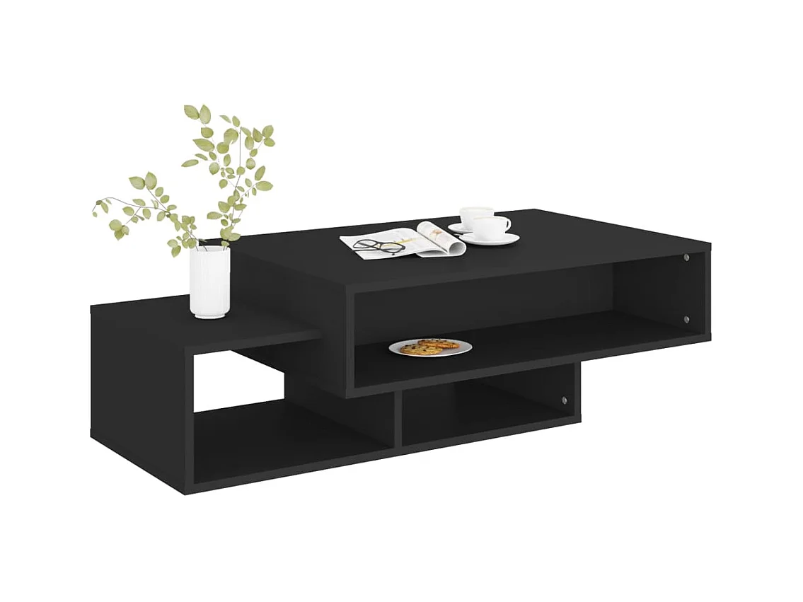 Table basse Noir 105x55x32 cm Bois d’ingénierie