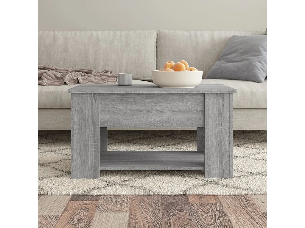 Sonoma salontafel grijs 79x49x41 cm Technisch hout