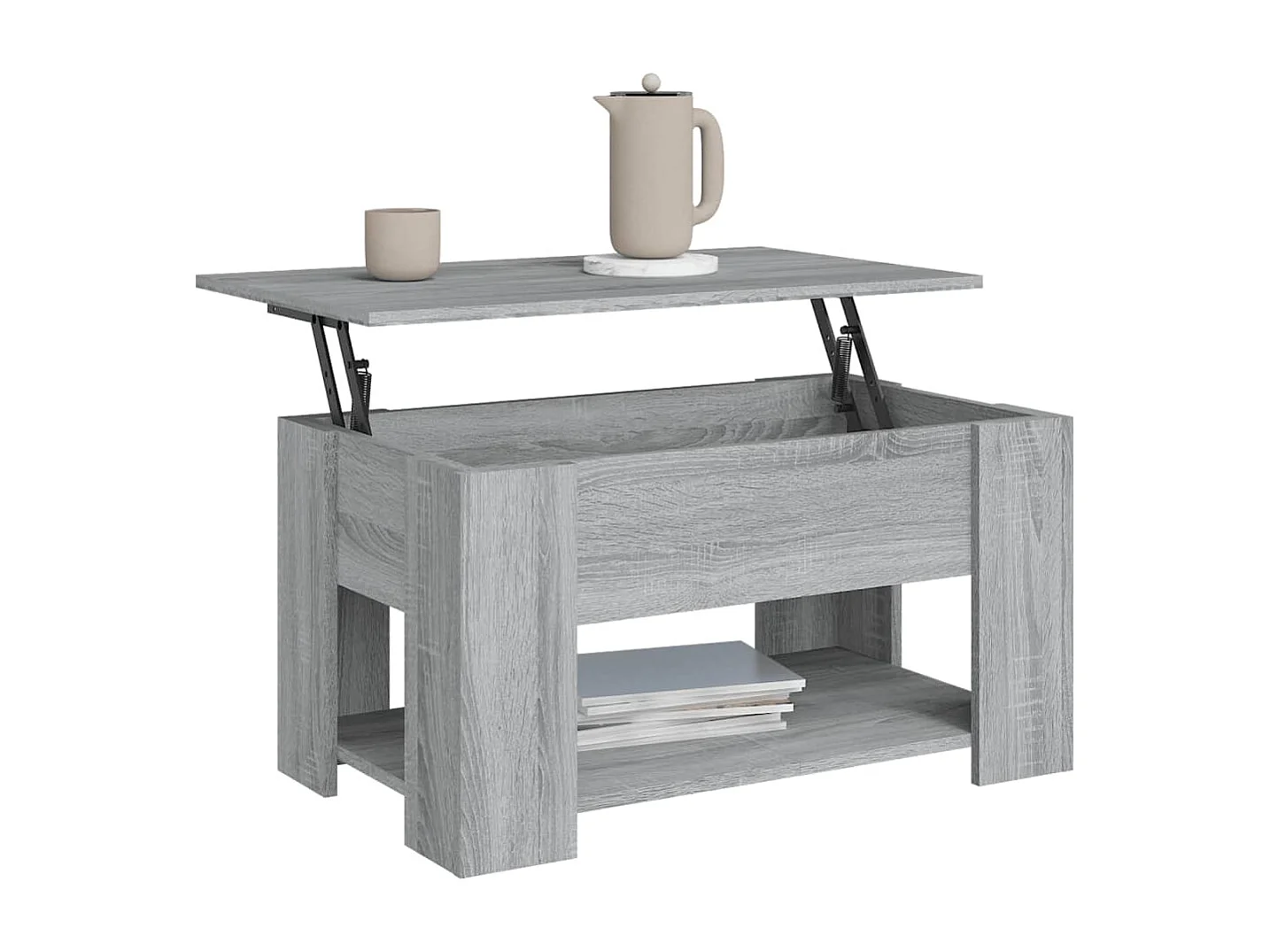 Sonoma salontafel grijs 79x49x41 cm Technisch hout