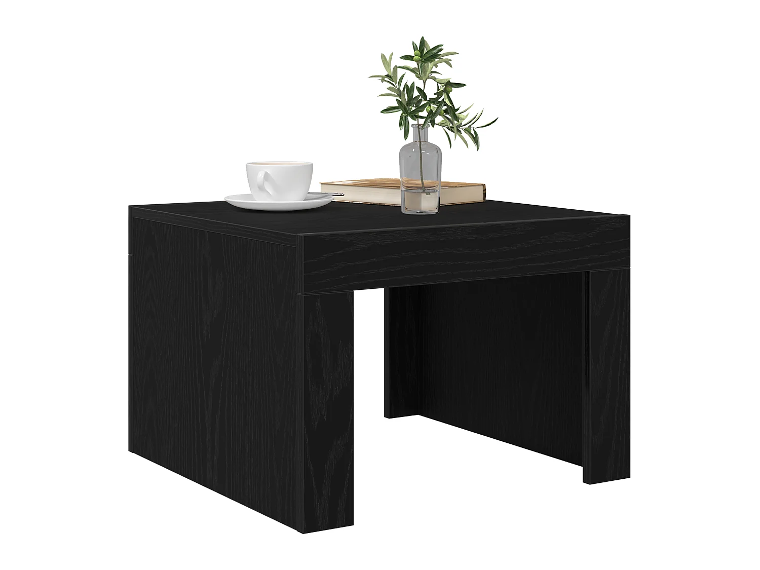 Table basse Chêne noir 50 x 50 x 35 cm Bois d'ingénierie