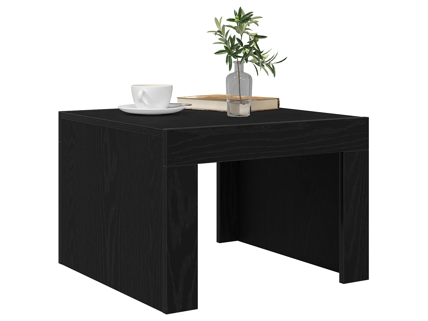 Table basse Chêne noir 50 x 50 x 35 cm Bois d'ingénierie