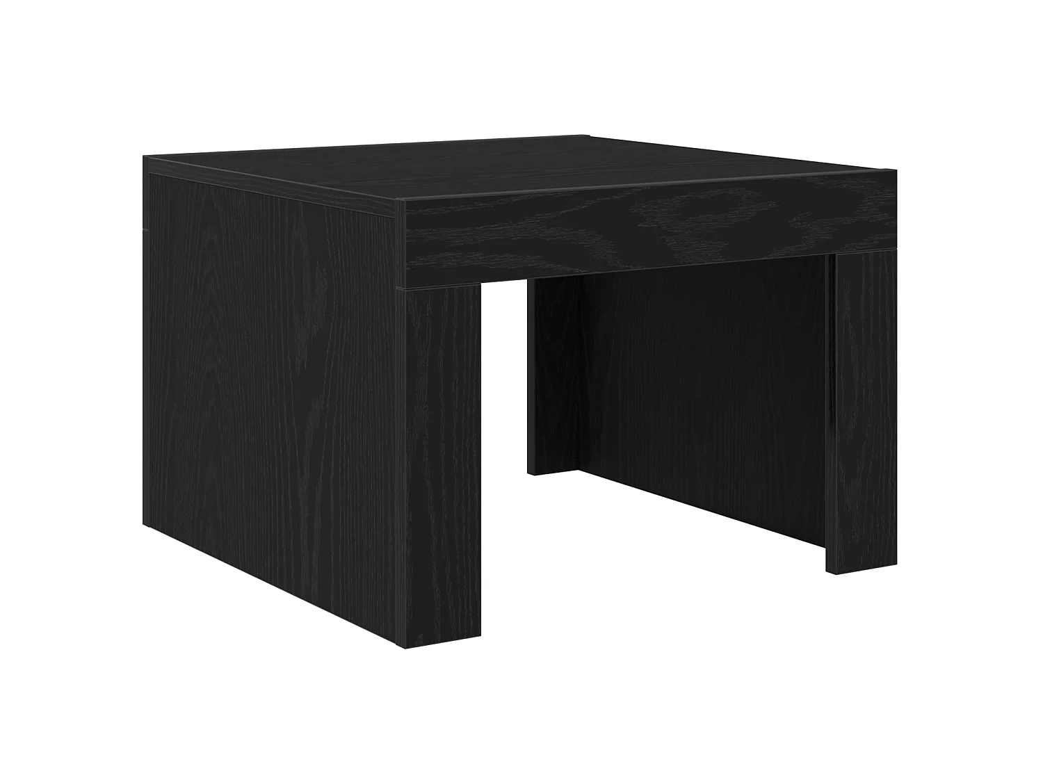 Table basse Chêne noir 50 x 50 x 35 cm Bois d'ingénierie