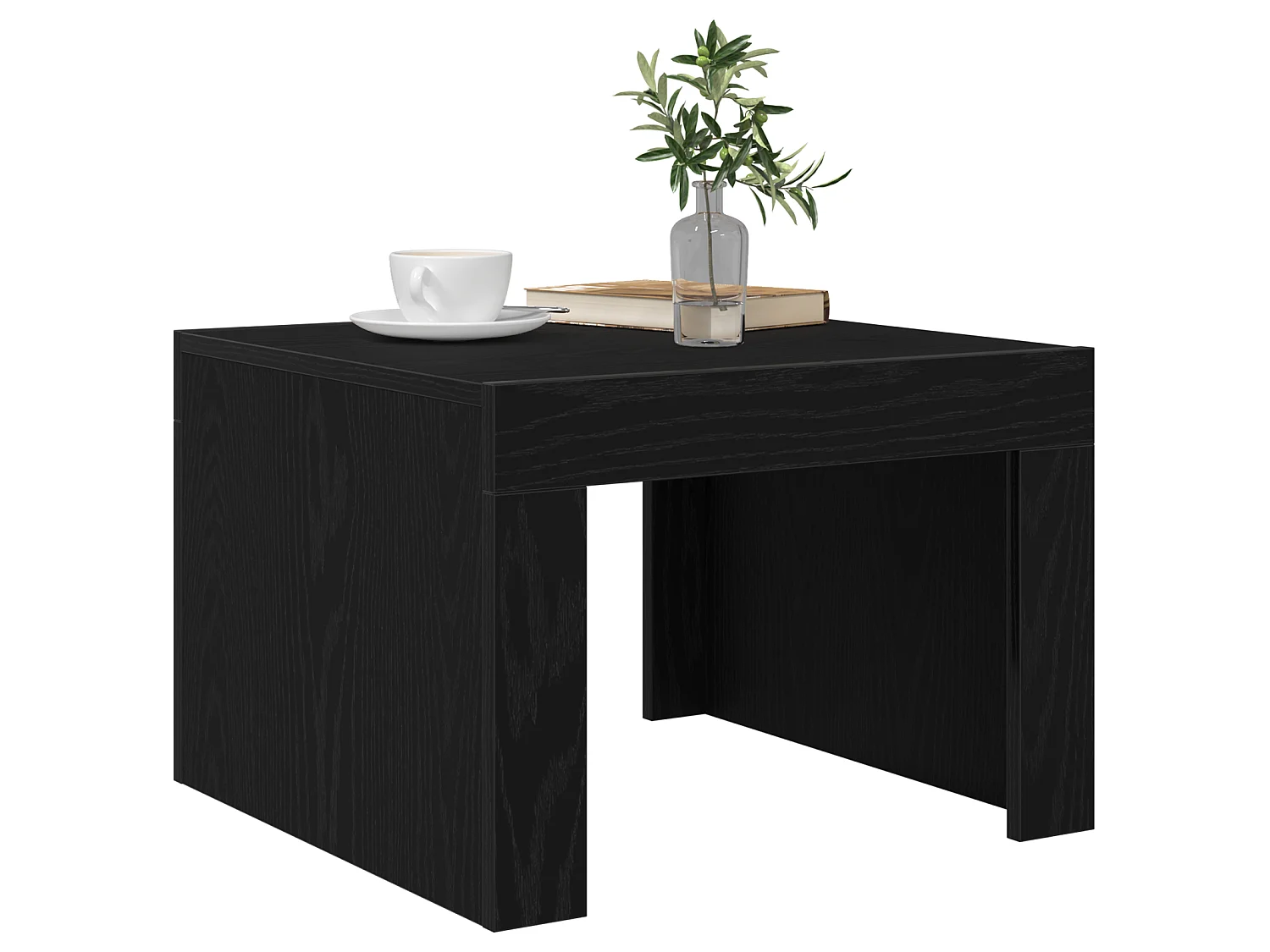 Table basse Chêne noir 50 x 50 x 35 cm Bois d'ingénierie