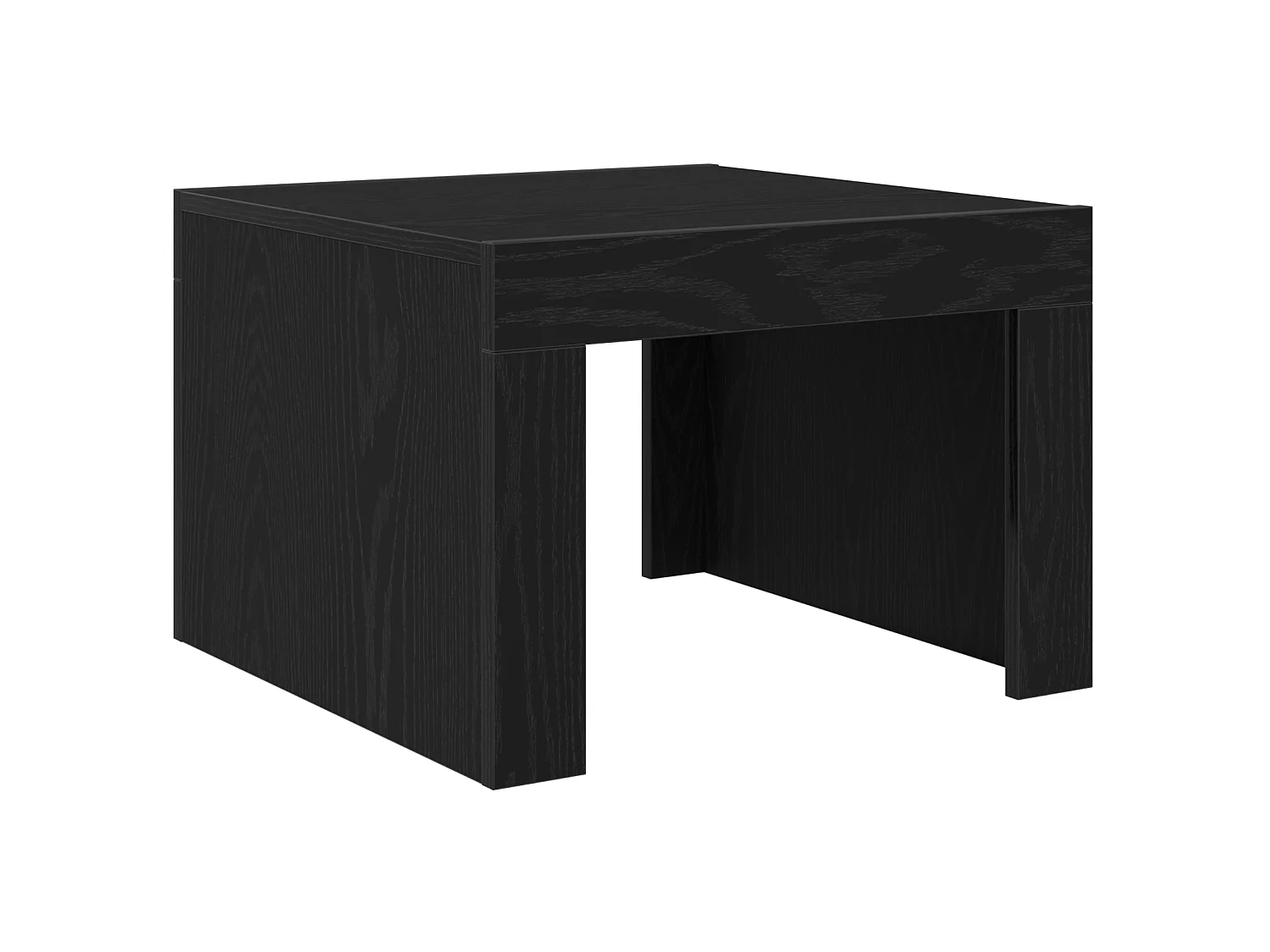 Table basse Chêne noir 50 x 50 x 35 cm Bois d'ingénierie