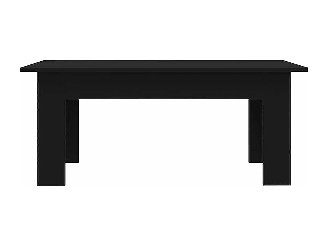 Table basse Noir 100x60x42 cm Bois d’ingénierie