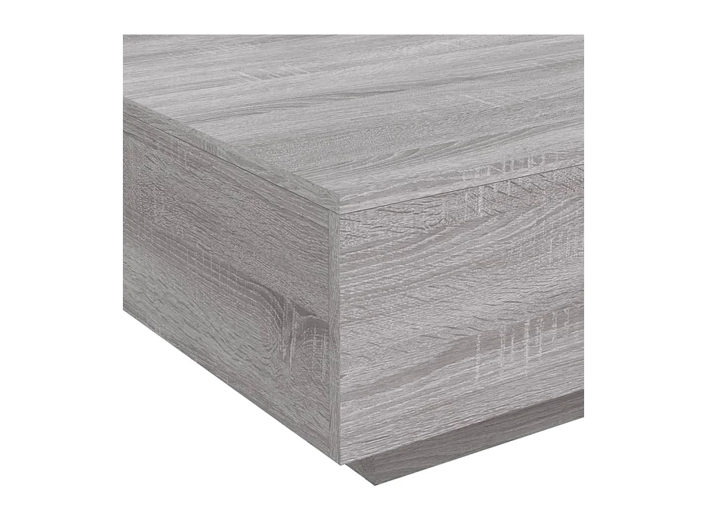 Tavolino Sonoma grigio 80x80x31 cm in legno ingegnerizzato