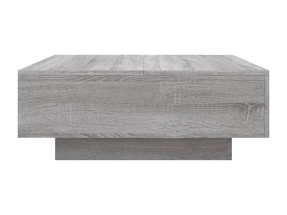 Table basse sonoma gris 80x80x31 cm bois d'ingénierie