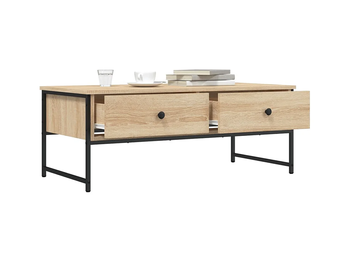 Sonoma eiken salontafel 101x49x39,5 cm bewerkt hout