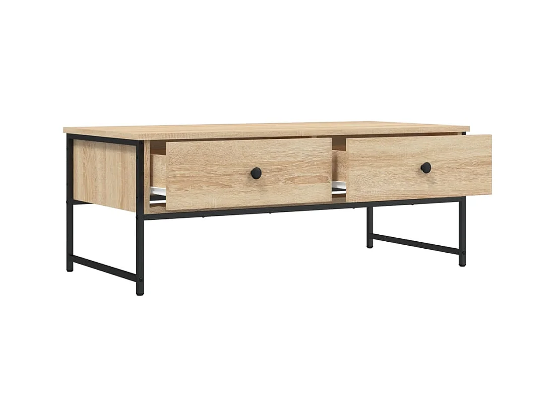 Sonoma eiken salontafel 101x49x39,5 cm bewerkt hout