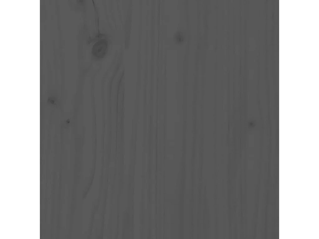 Table basse Gris 80x55x40,5 cm Bois massif de pin