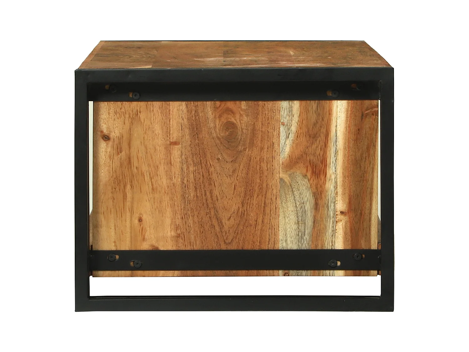 Table basse 120x50x38 cm en bois massif d'acacia