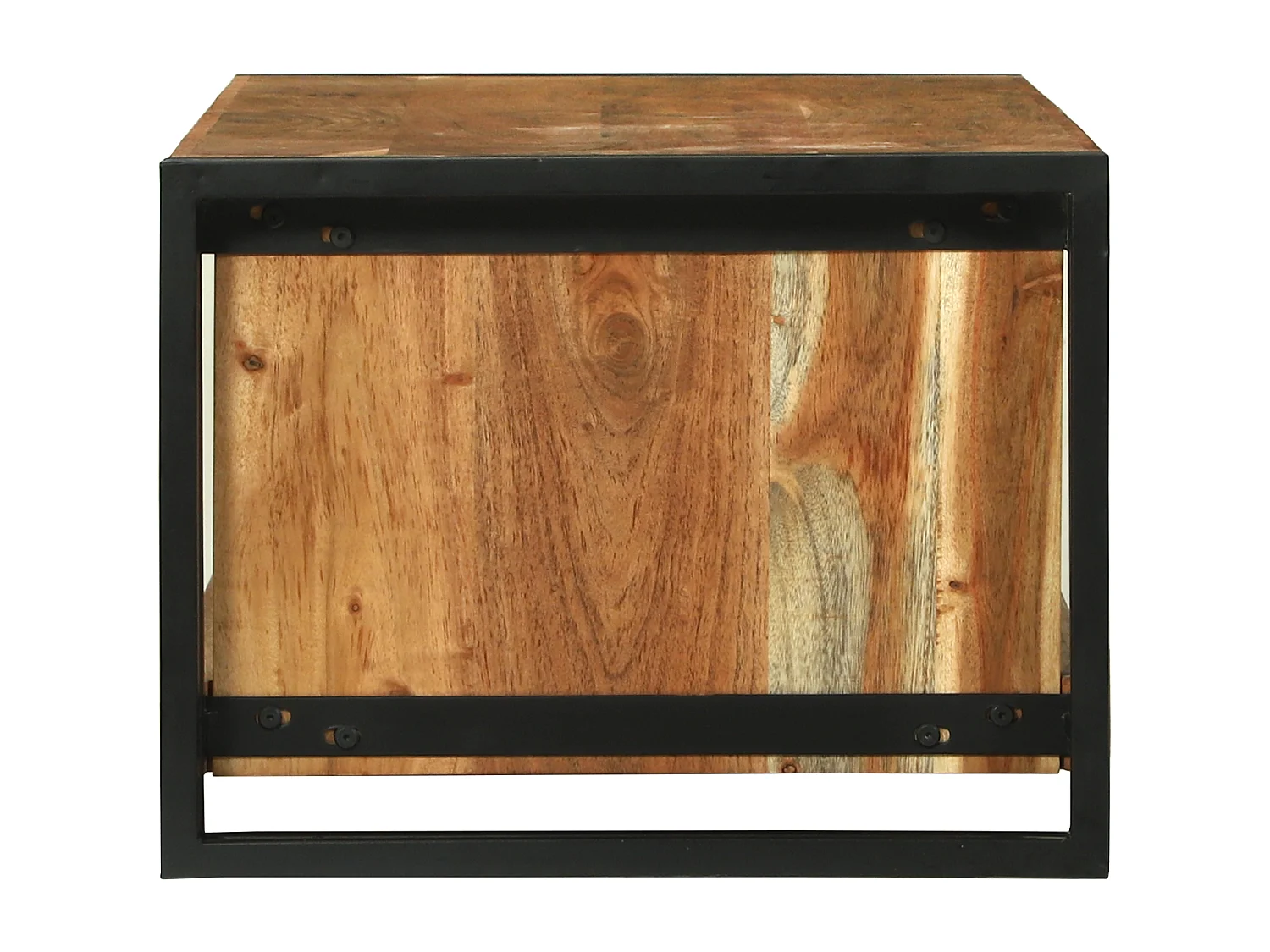 Table basse 120x50x38 cm en bois massif d'acacia