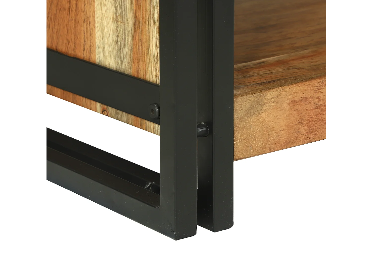 Table basse 120x50x38 cm en bois massif d'acacia