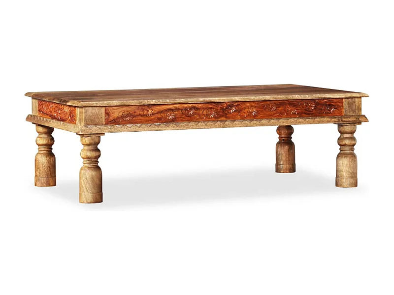 Mesa de centro Madera y madera de mango 110x60x38 cm