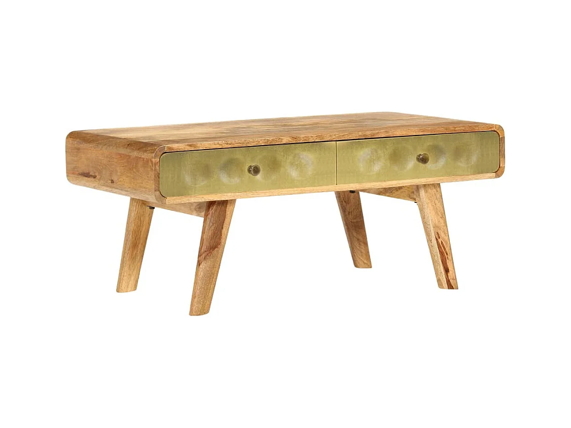 Table basse Bois de manguier massif 90x50x40 cm
