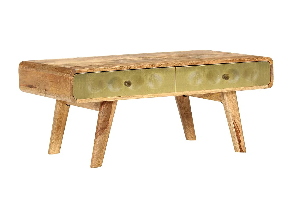 Table basse Bois de manguier massif 90x50x40 cm