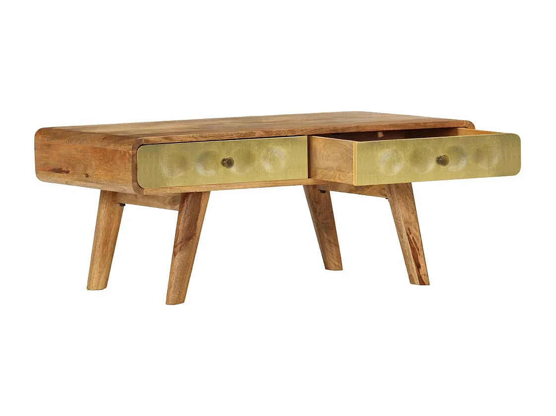 Table basse Bois de manguier massif 90x50x40 cm