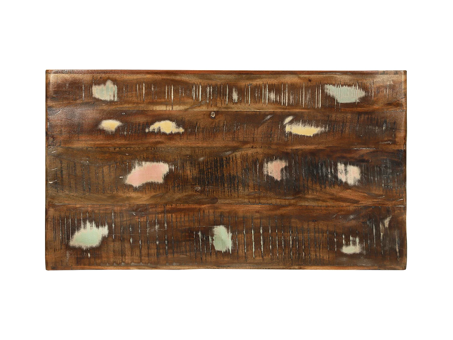 Table Basse 90x50x35 cm Bois de Récup Solide