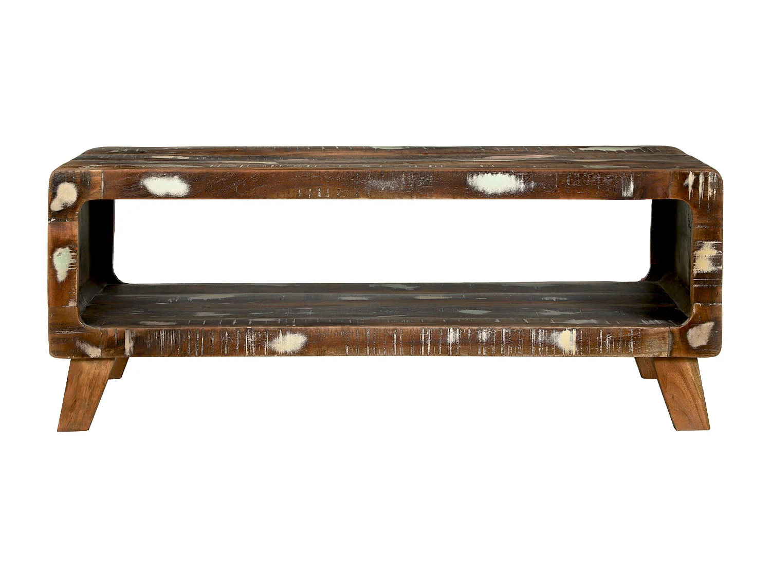 Table Basse 90x50x35 cm Bois de Récup Solide