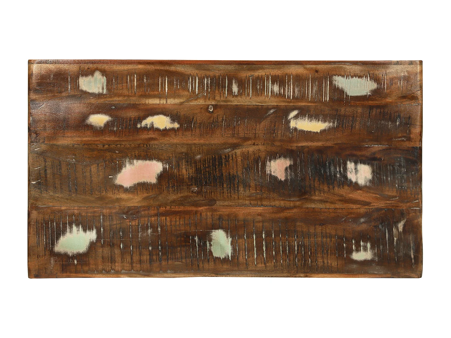 Table Basse 90x50x35 cm Bois de Récup Solide