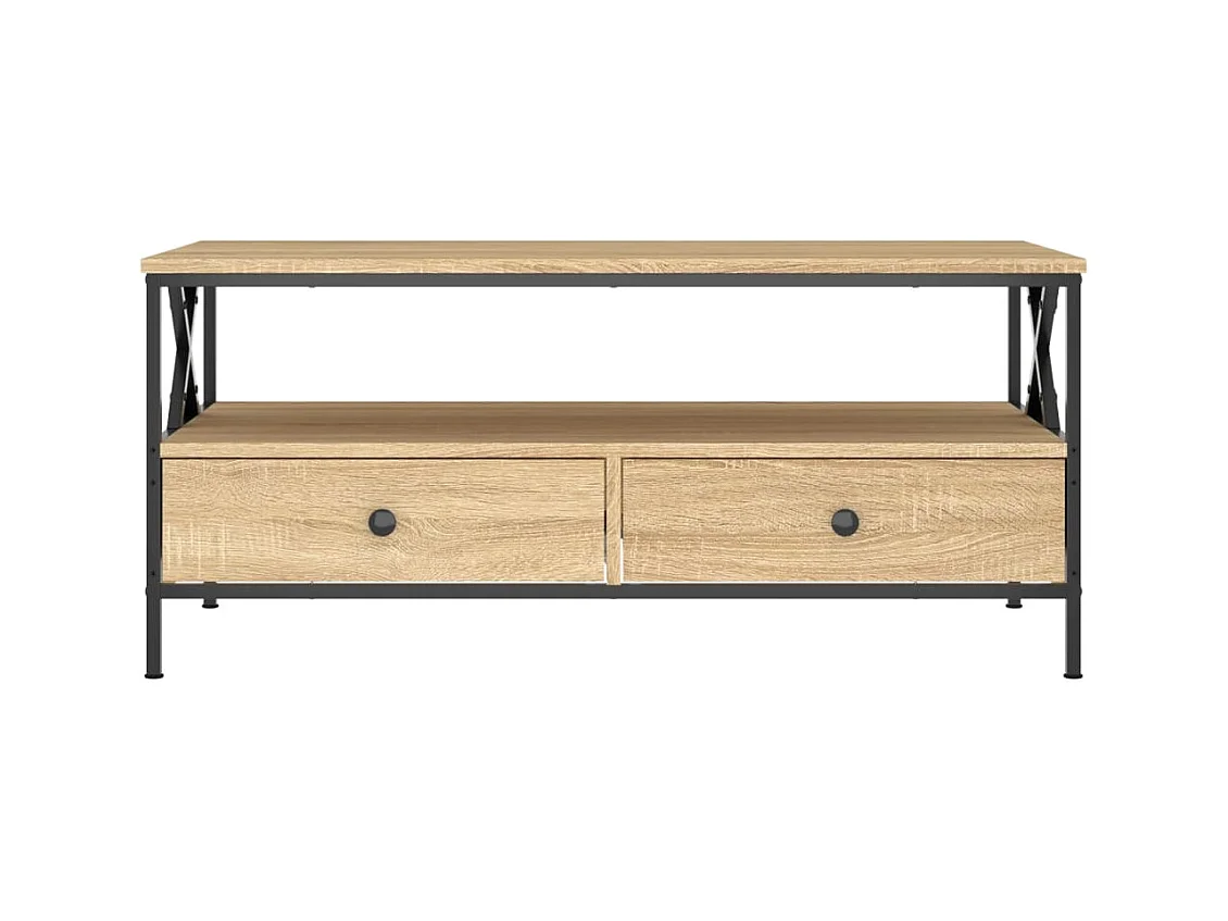 Table basse chêne sonoma 100x51x45 cm bois d'ingénierie