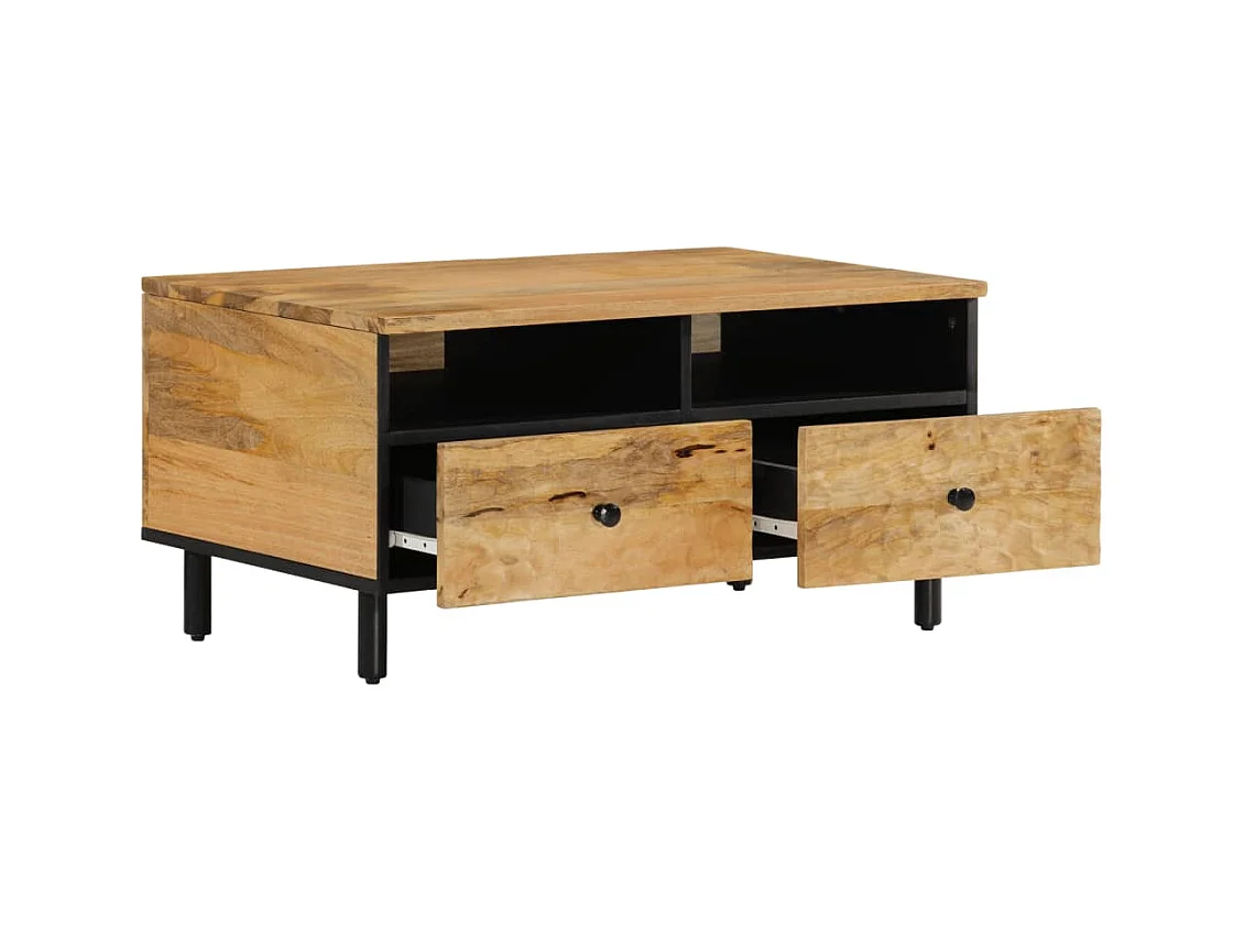 Couchtisch 80x54x40 cm massives Mangoholz