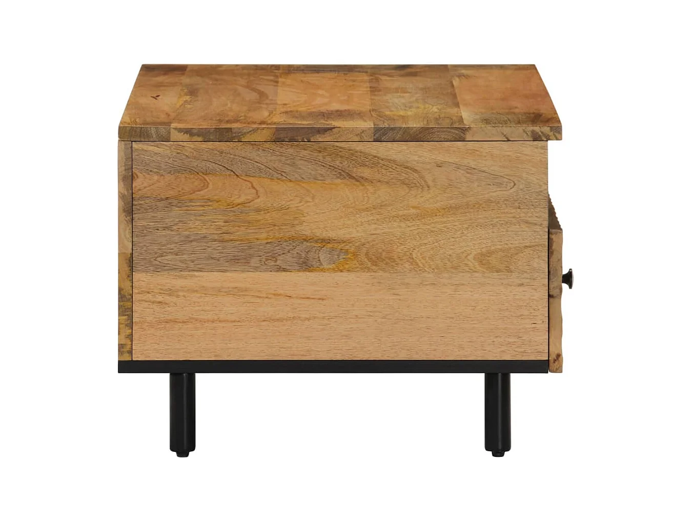 Couchtisch 80x54x40 cm massives Mangoholz