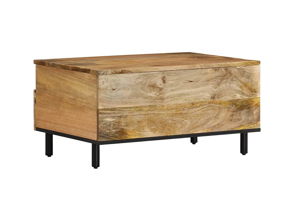 Couchtisch 80x54x40 cm massives Mangoholz